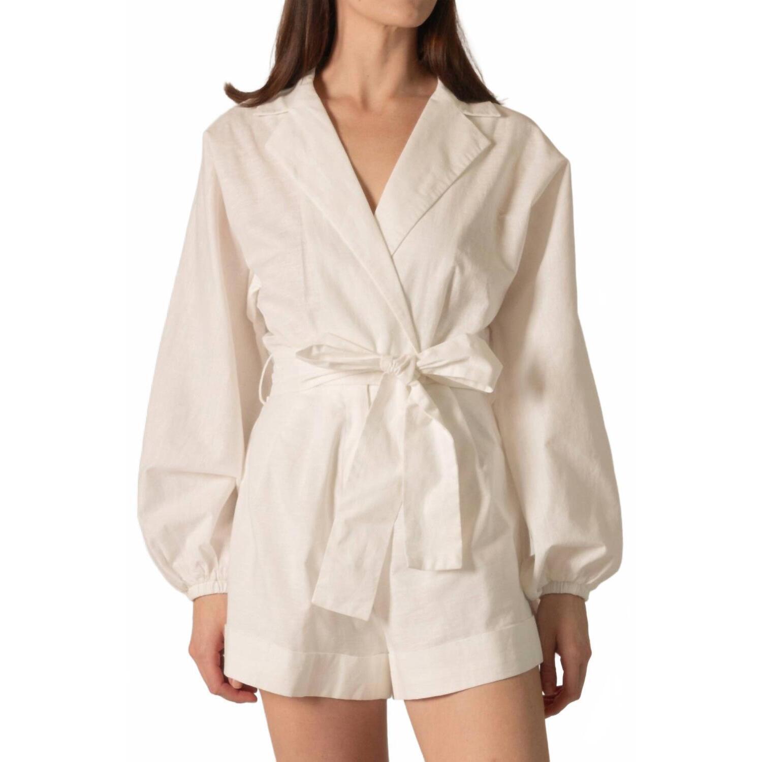 New P.Cill Caprina Romper In Ivory